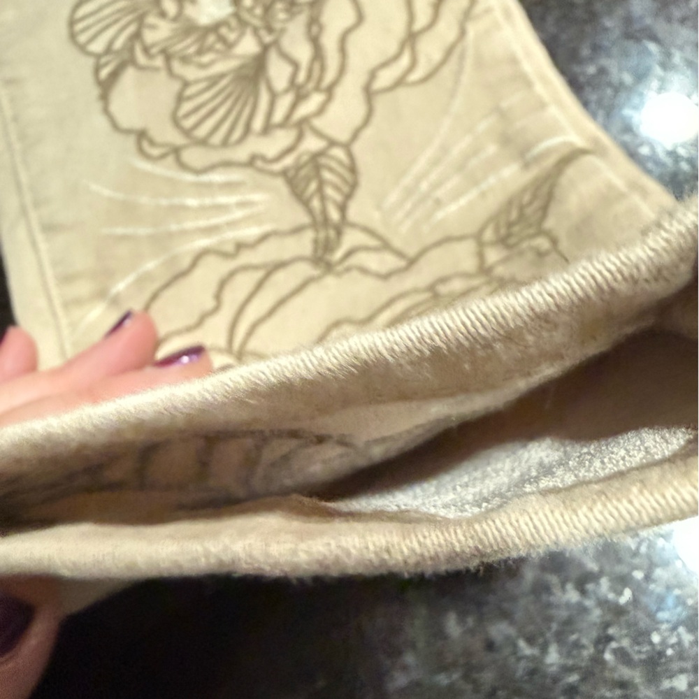DG2 by Diane Gilman Cream Floral Skinny Jeans - Picture 9 of 9